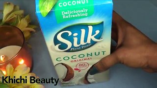 Instant Face Lift | DIY Coconut Milk Peel Off Mask, Coconut Milk Bright Clear Skin |Khichi Beauty