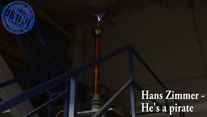 Large Audio Modulated Tesla Coil - Hans Zimmer - He's a pirate