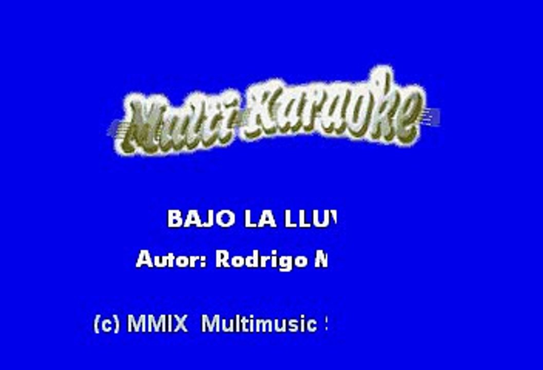 Lagrimita y Costel - Bajo la lluvia (Karaoke)
