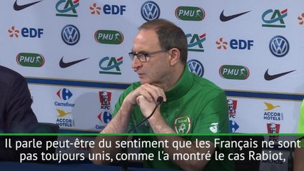 Amical - O'Neill : "Parfois, l'équipe de France n'est pas très unie"