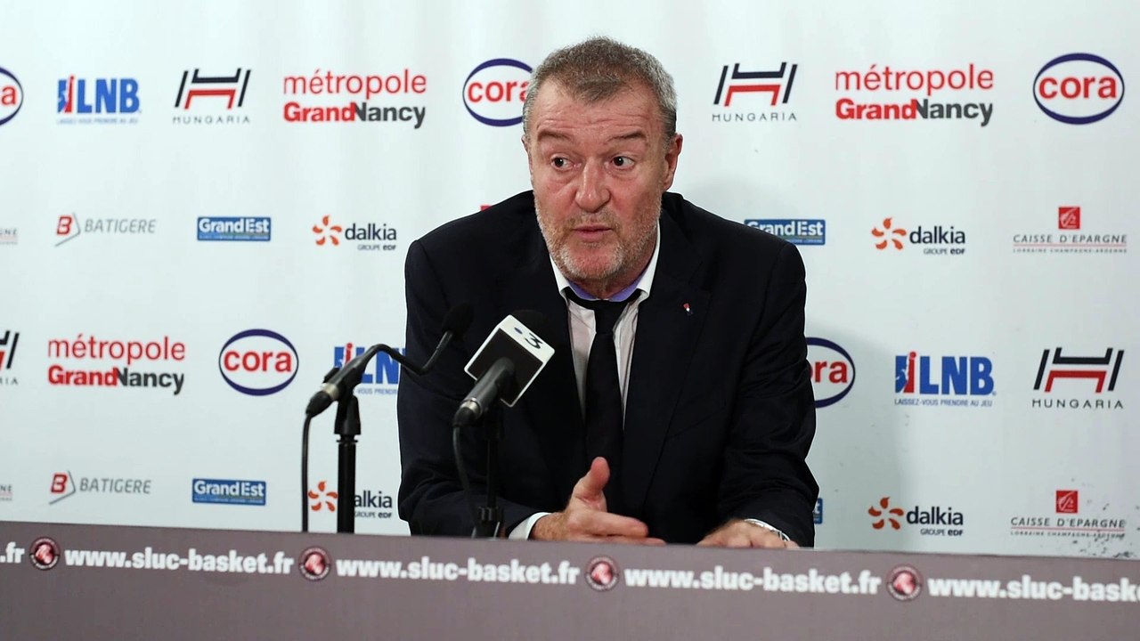 Gregor Beugnot après l'élimination du SLUC en playoffs