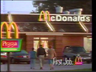 McDonald's Pizza - TV commerical 1992
