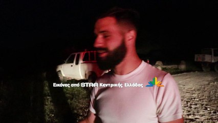 Ο νεαρός που  βρήκε το τουμπαρισμένο αυτοκίνητο