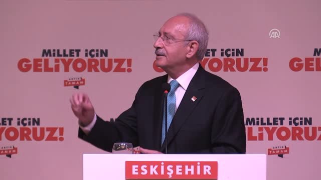 Kılıçdaroğlu: Türkiye'nin Geleceği İçin Asla Umutsuzluğa Kapılmayalım - Eskişehir