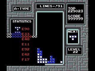 Tetris NES - Line Counter After ''!99''