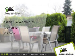 T3 A vendre Grezieu la varenne 78m2 - Centre ville