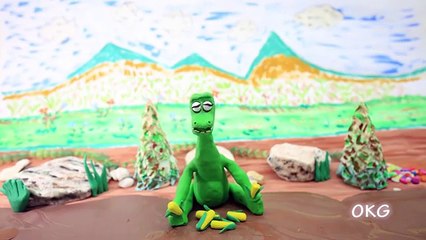 Green Baby in FUN MORNING ACTIVITIES - Stop Motion Cartoons For Kids