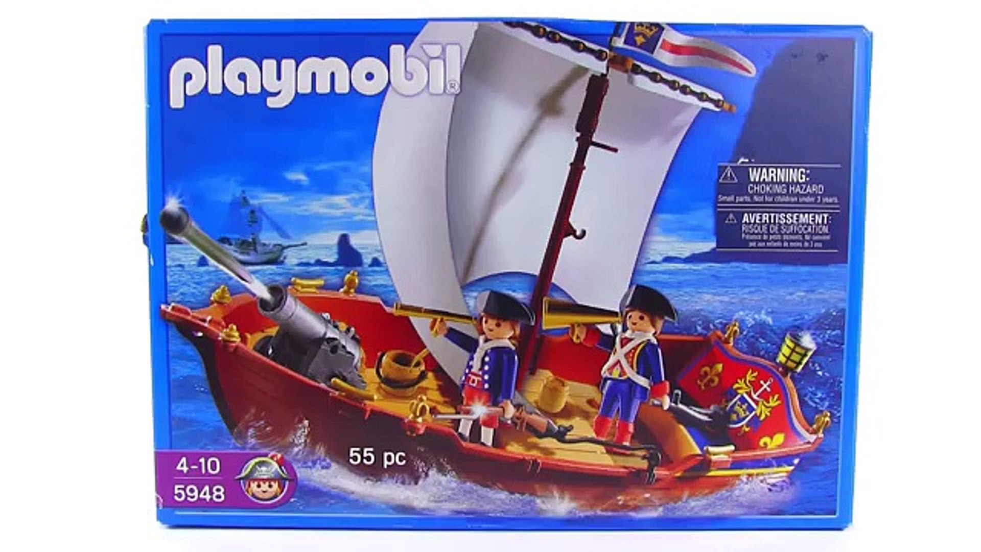 Playmobil Pirates - Soldiers Boat review! set 5948 - video Dailymotion
