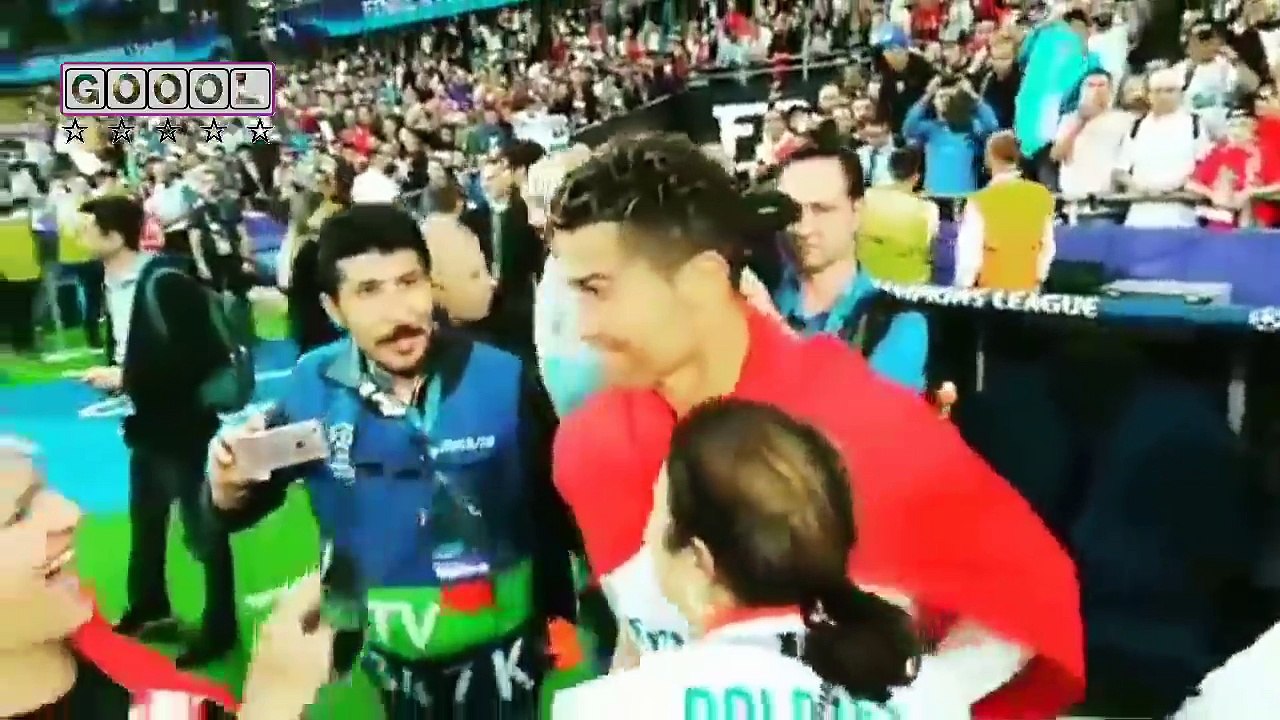 ما فعلته  مشجعات ريل مدريد بكرستيانو رونالدو وعائلته  بعد نهاية المباراة ☚ ليفربول (1 -3) ريل مدريد