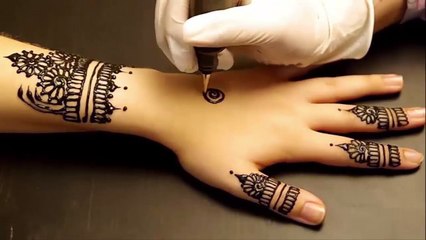 Cách in và vẽ hình xăm  tạm  thời - vẽ Henna Tattoo 4