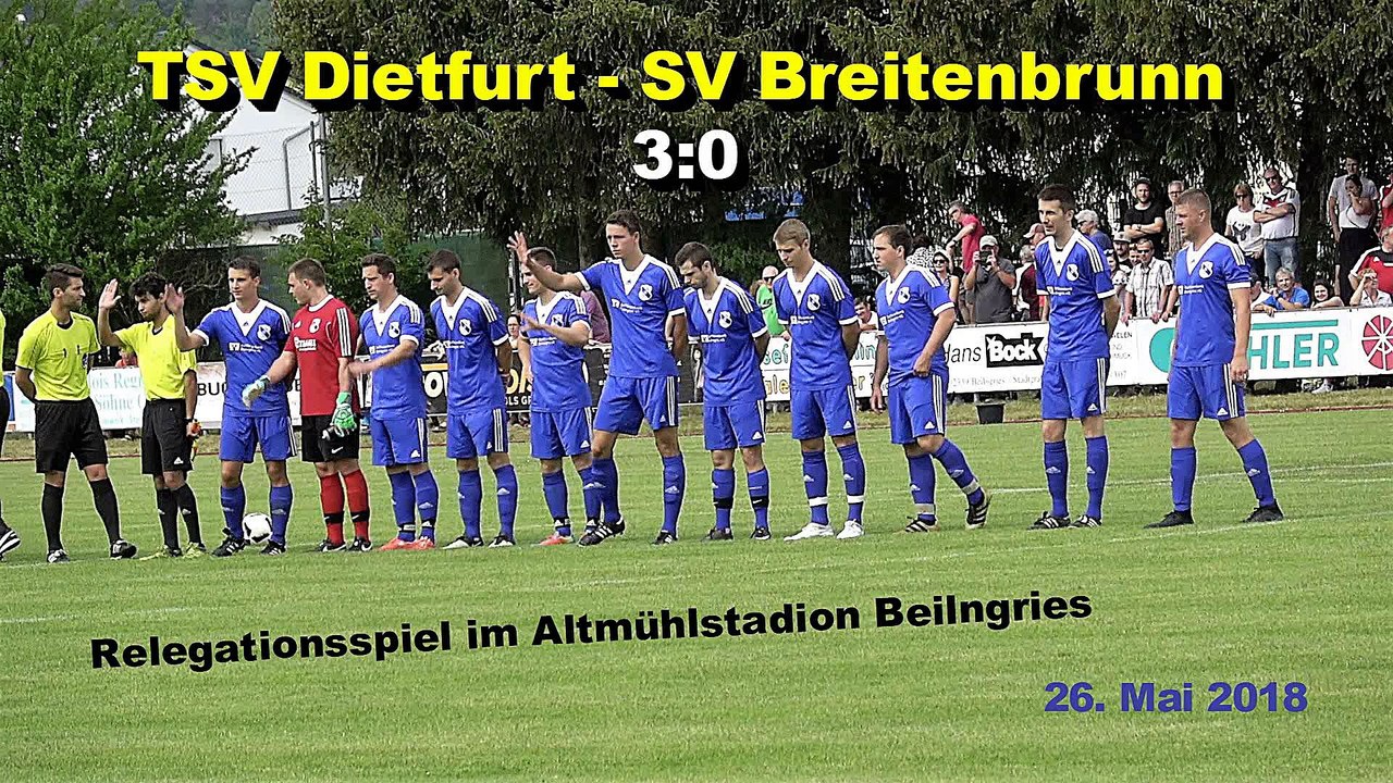 TSV Dietfurt - SV Breitenbrunn 3:0 - Relegationsspiel im Altmühlstadion Beilngries