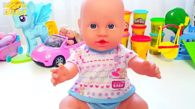 Куклы Пупсики Телефон Смартфон Пластелин Плей До Развивающее видео для Детей