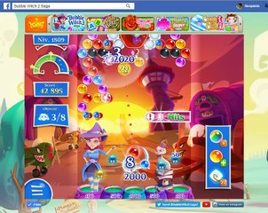 Bubble Witch Saga 2-Level 1809