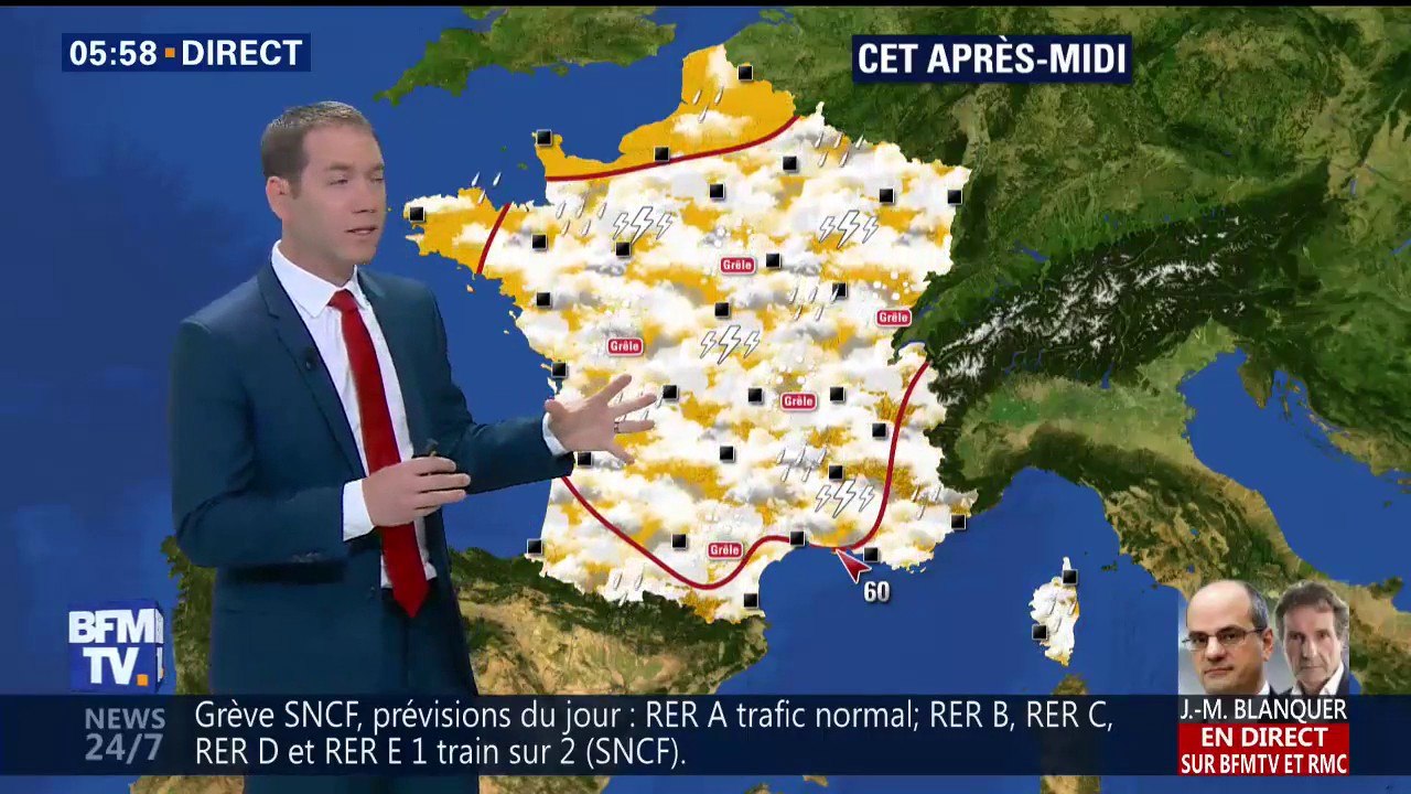 Météo: les orages vont se renforcer dans l’après-midi