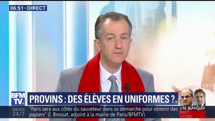 Retour de l’uniforme à l’école: “à l’école, il faut effacer toutes les différences” dit Christophe Barbier