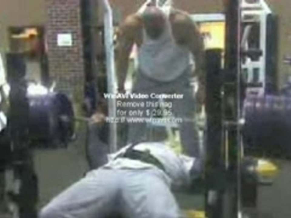 Athlé musculation  développé couché Christian Cantwell 282kg