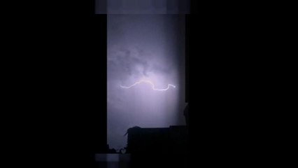 Lightning strorm strikes UK