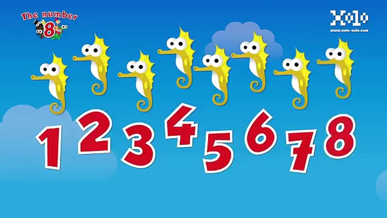 El número 8 en inglés para niños - Videos Aprende