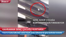 Kahraman genç çocuğu kurtardı