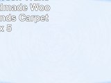 Area Rug Green Transitional Handmade Wool 3D Diamonds Carpet 3 x 5