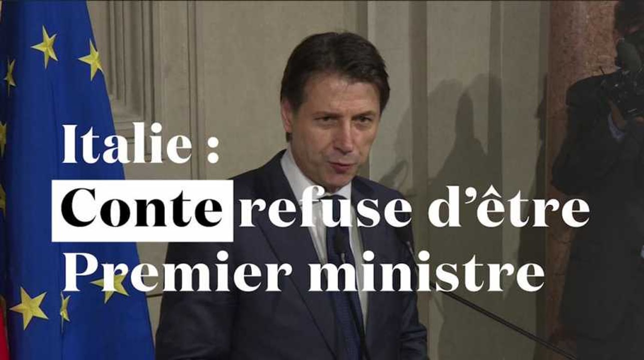 Italie : Giuseppe Conte renonce à être Premier ministre