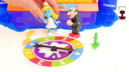 Smurfs Wall Game with Gargamel & The Smurfs Smurfette, Brainy and Clumsy!