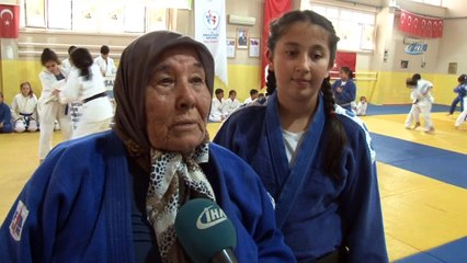 80’lik Ayten Nine judocu oldu
