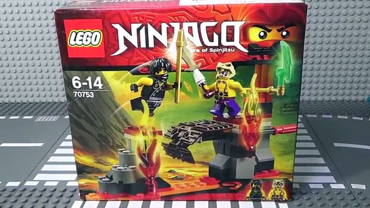 레고 닌자고 용암 폭포, 콜과 슬레븐의 전투 Lego 70753 Lava Falls 조립과 스톱모션