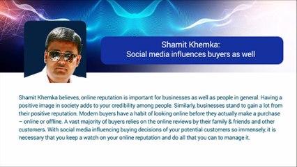 Shamit Khemka - Get ahead of your competitors with social media