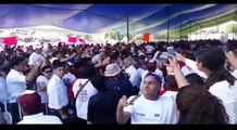 Mucha Gente Llega Para Ver y Escuchar su Mensaje, de AMLO en Jojutla Morelos