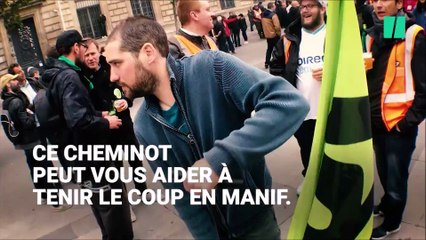 Après le 'barbecue sur rail', un cheminot créé le 'vélo tireuse à bières' pour les manifs !