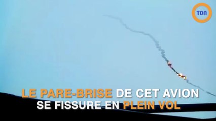 Le pare-brise d'un avion se fissure en plein vol