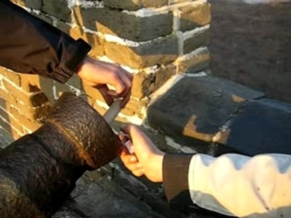 Pétard sur la Grande Muraille de Chine