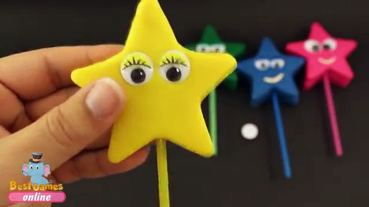 PlAy-Doh Smiley Faces Lollipop Surprise with SpongeBob and Friends Inside Learn Rainbow Colors