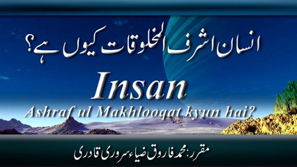 Speech: Insan Ashraf ul Makhlooqat Kyun Hai?