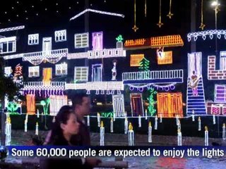 AFP: Christmas lights dazzle in Medellin, Colombia