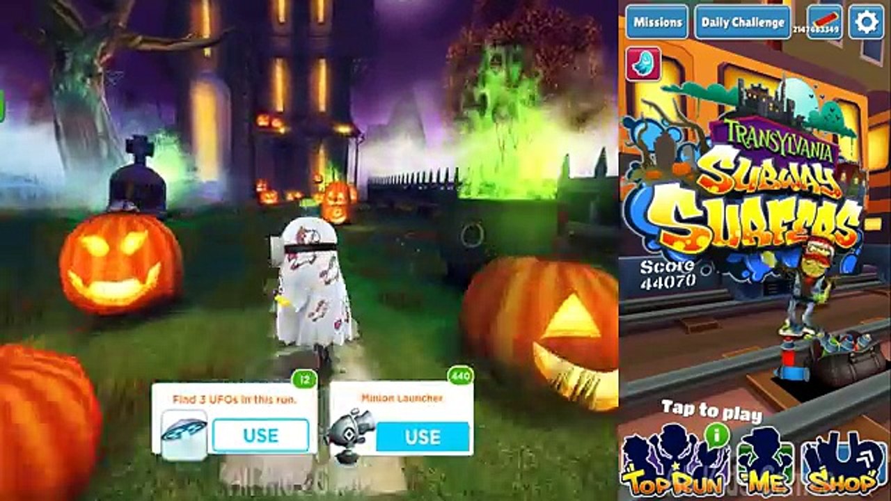 Despicable Me 2 - Minion Rush : Vampire Minion VS Subway Surfers Transylvania !