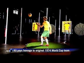 AFP: Australia unveils football kit for Brazil World Cup