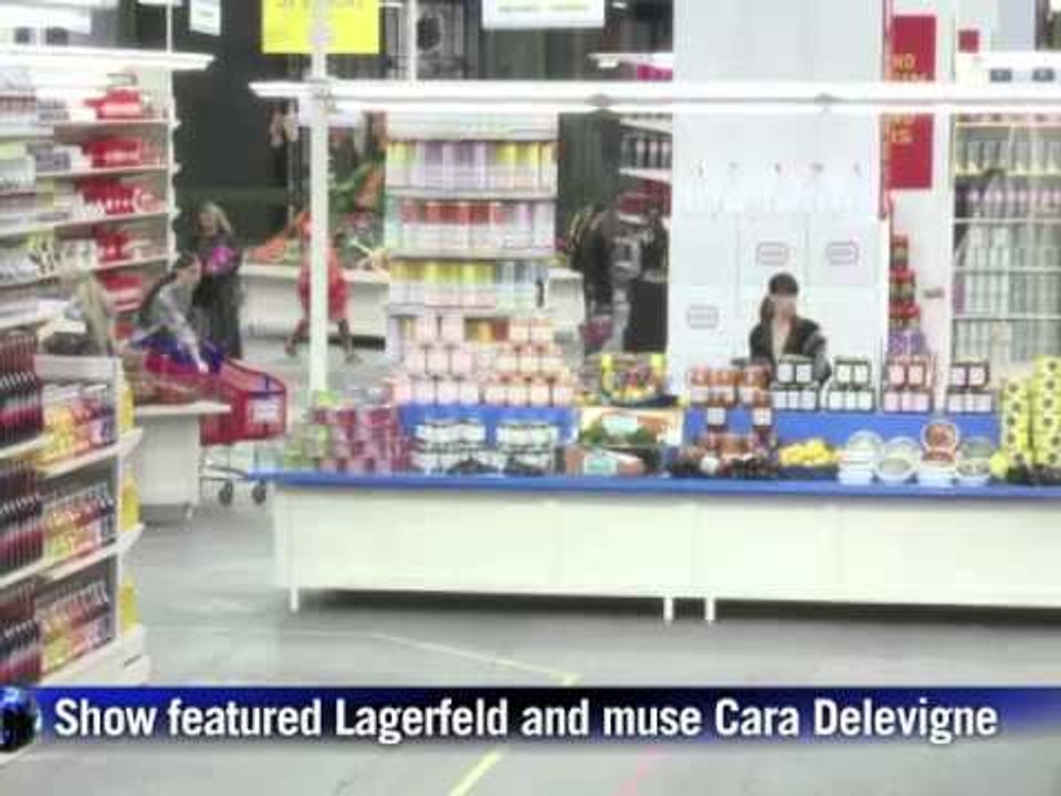 Paris Fashion Week: Models shop at Chanel Supermarket
