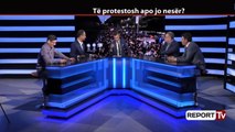 Report TV - Protesta e opozitës, Boçi: Ejani për të ardhmen e fëmijëve tuaj