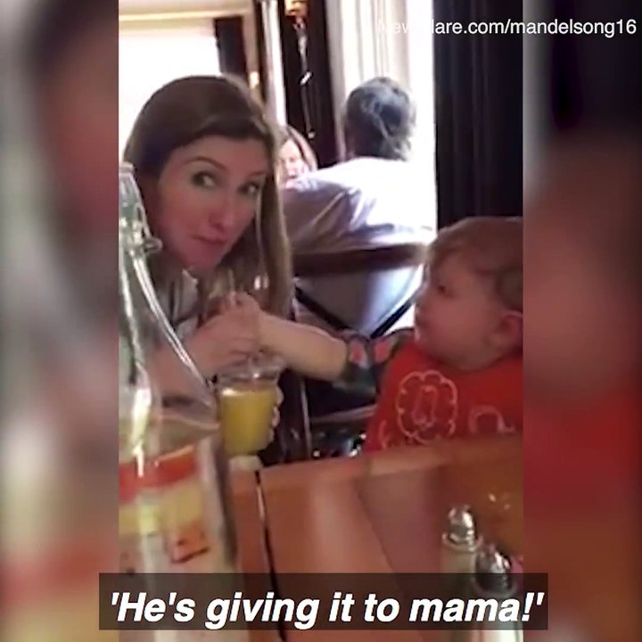 His face says it all! 