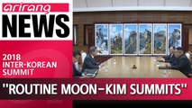 S. Korea's Moon says more simple inter-Korean summits like the 2nd Moon, Kim meeting could happen in the future