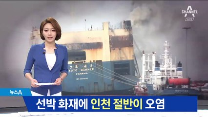 인천항 화물선 화재에…미세먼지 12배·악취 45배