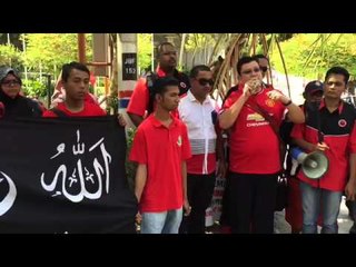 MMOTV: ‘Red-shirts’ protest against Freemason conference in Penang