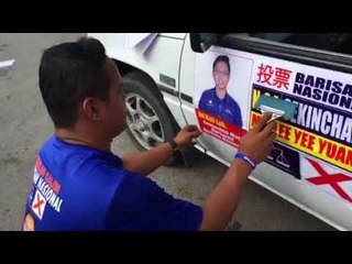 Jamal Yunos’ sticker blitz campaign