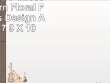 Allstar 8 X 10 Chocolate Modern Floral Fleur De Lis Design Area Rug 7 9 X 10