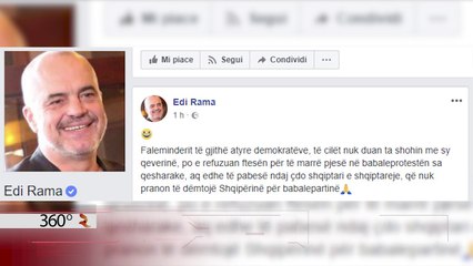 Rama falenderon demokratët qe refuzuan protestën