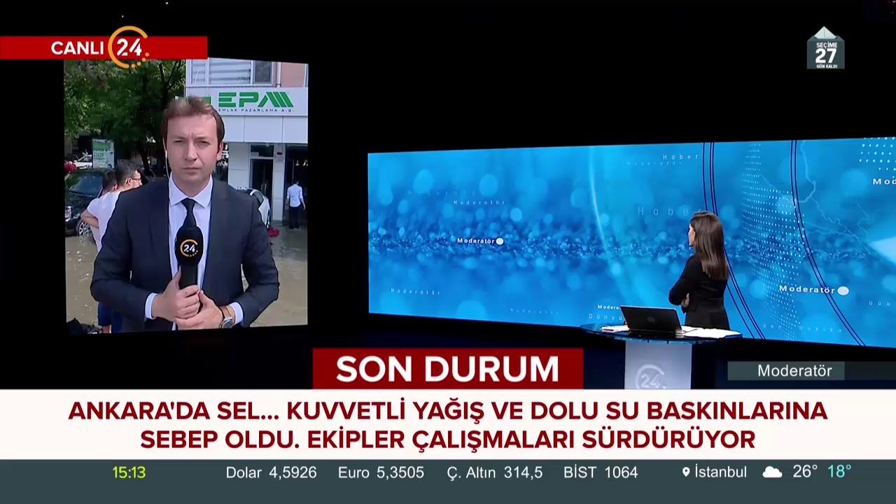 Ankara'da sel