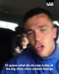 I don't think he believes the size of the 'choo choo' you saw... 