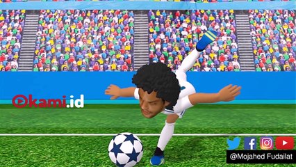 Gol Salto Gareth Bale  Dibuat Versi Animasi ala Captain Tsubasa 1